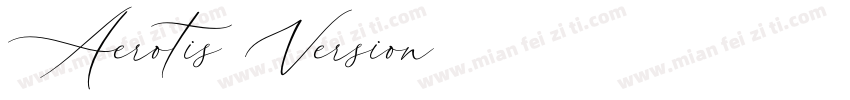 Aerotis Version字体转换